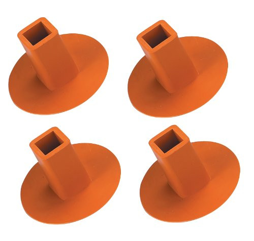 Markwort 4 Pack Ground Receptacle Plugs Orange