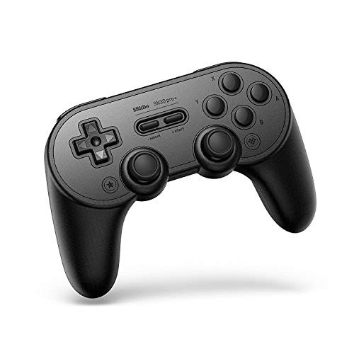 8Bitdo SN30 Pro Bluetooth Gamepad for PC Nintendo Switch macOS Android Steam and Raspberry Pi with a Commemorative Brooch Black Edition
