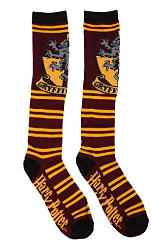 Harry Potter Juniors Knee High Socks Gryffindor Maroon/Gold 911