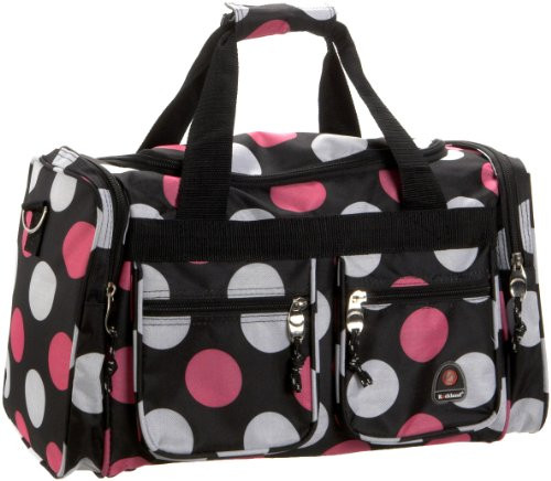 Rockland Duffel Bag Multi/Pink Dot 19Inch