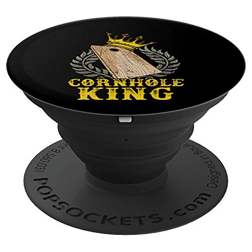 Cornhole King Game Player Gift Bean Bags Boards Husband Dad PopSockets Grip and Stand for Phones and Tablets