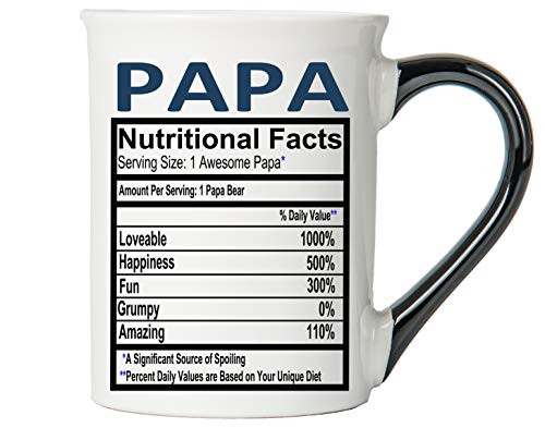 Cottage Creek Coffee Mug Large Papa Coffee Mug 18 oz Ceramic Papa Food Label Coffee Cup Papa Mug White Cottage Creek Coffee Mug Large Papa Coffee Mug 18 oz Ceramic Papa Food Label Coffee Cup Papa Mug White