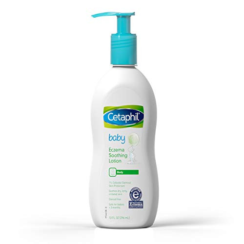 Cetaphil Baby Eczema Soothing Lotion with Colloidal Oatmeal  Dermatologist Recommended for Dry Itchy and Irritated Skin  10 Fl  Oz