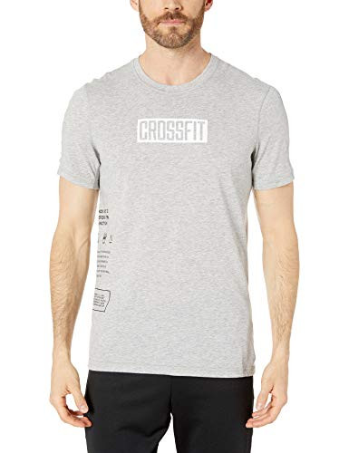 Reebok Men s CROSSFIT Move Tee Medium Grey Heather XLarge