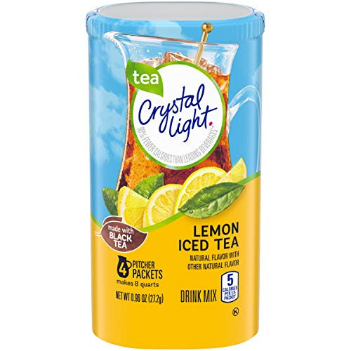 Crystal Light Lemon Iced Tea Drink Mix 4 Pitcher Packets
