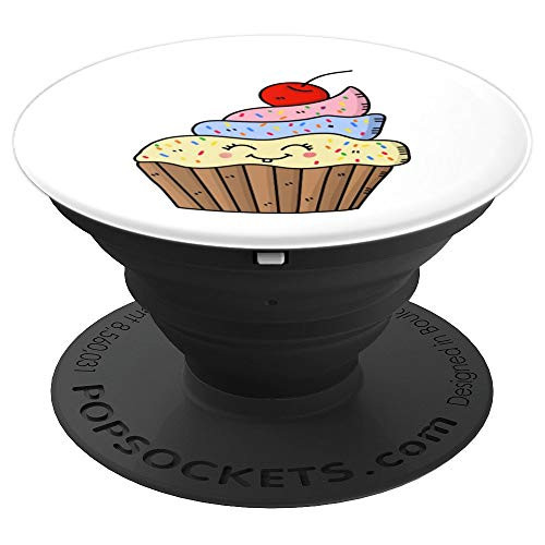 Cupcake Cute Cartoon Sprinkles Baker Gift PopSockets Grip and Stand for Phones and Tablets