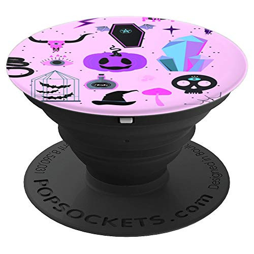 Pastel Goth Witchy Crystals Halloween Skull Coffin Bat PopSockets Grip and Stand for Phones and Tablets Pastel Goth Witchy Crystals Halloween Skull Coffin Bat PopSockets Grip and Stand for Phones and Tablets