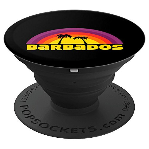 Cute Retro Vintage Sunset Barbados PopSockets Grip and Stand for Phones and Tablets