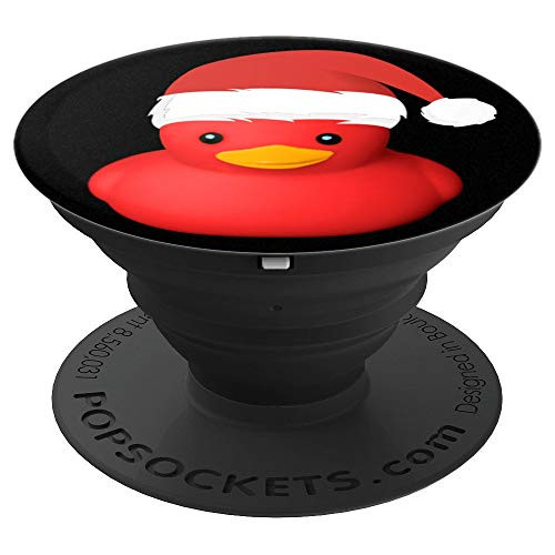 Cute Rubber Duck Santa Claus Christmas Costume Family Gift PopSockets Grip and Stand for Phones and Tablets