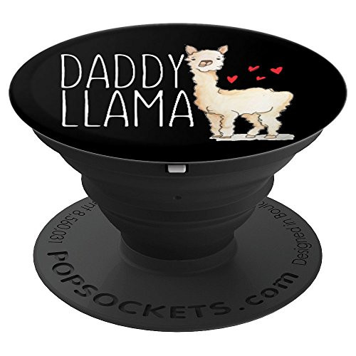 Daddy Llama Matching Family Tribe Dad Father Husband Papa PopSockets Grip and Stand for Phones and Tablets