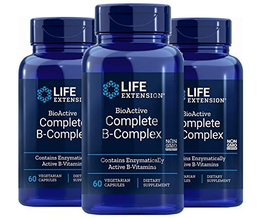 Life Extension Complete BComplex Vegetarian Capsules 60 Count x 3