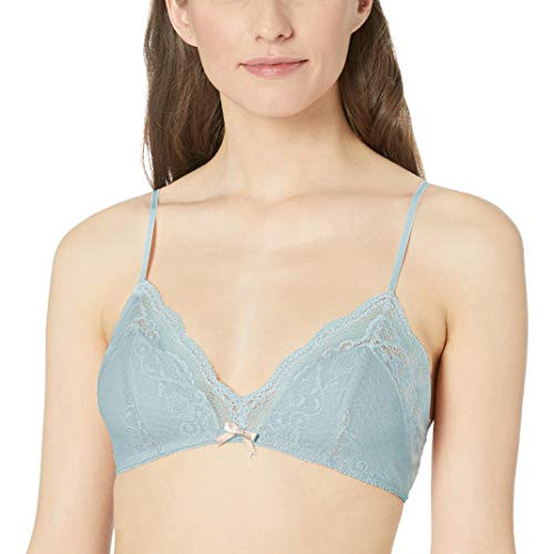 Eberjey womens Anouk Classic Lace Bralette Bra Slate XSmall US