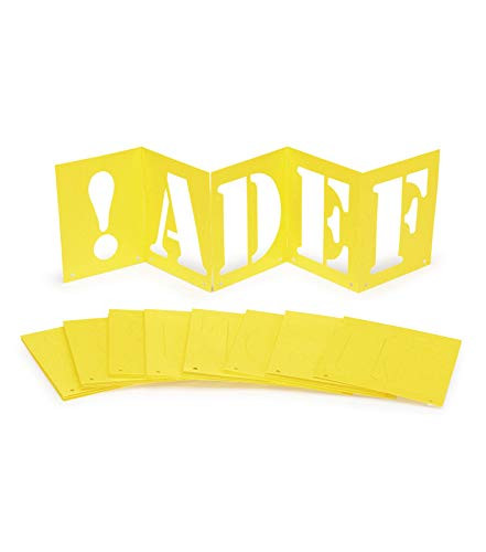 Darice Poster Stencils  Alphabet Plus  5 inches  48 pcs