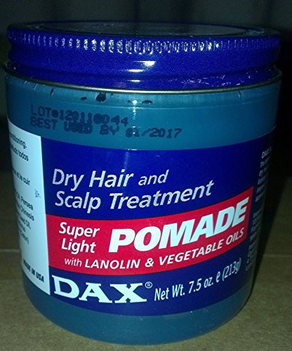 DAX SUPER LIGHT POMADE WITH LANOLIN  VEGETABLE OILS 214G by DAX