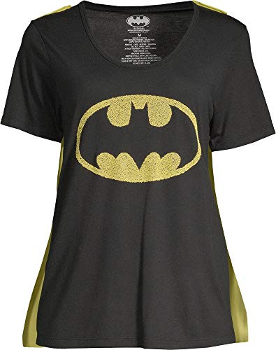 DC Comics Batman Juniors Tee Shirt with Interchangeable Capes XSmall 1 Black