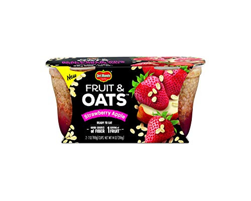 Del Monte Fruit  Oats Snack Cups Strawberry Apple 7 Ounce