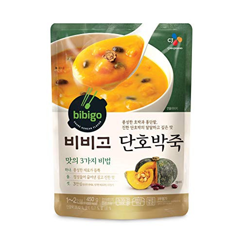 Cj Bibigo Korean Premade Packaged Food Asweet pumpkin Porridge soup 450gram ??? ????