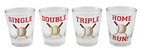 DEI Baseball Shot glass 2oz Mulitcolor