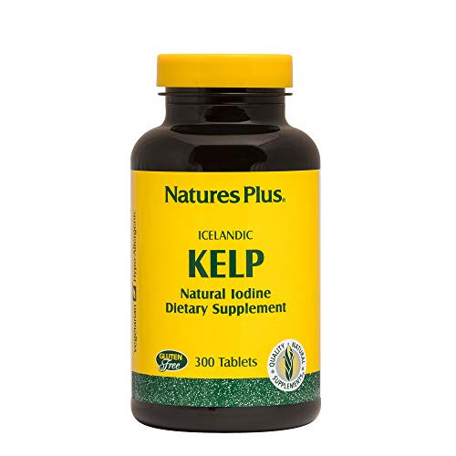 NaturesPlus IcelAndic Kelp 150 mcg Iodine 150 mg Kelp 300 Vegetarian Tablets Natural Iodine Supplement GlutenFree 300 Servings NaturesPlus IcelAndic Kelp 150 mcg Iodine 150 mg Kelp 300 Vegetarian Tablets Natural Iodine Supplement GlutenFree 300 Servings