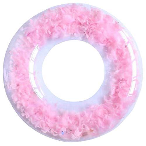 PRETYZOOM Inflatable Pool Float Transparent Swimming Ring Pool Tubes Swimming Pool Party Decorations for Adults