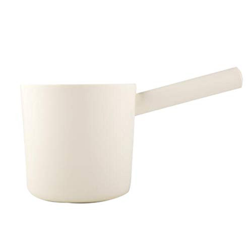 Hemoton Plastic Water Scoop Plastic Water Ladle Bath Ladle Dipper Shampoo Ladle Cup Household Accessories for Kitchen Bathroom Garden White