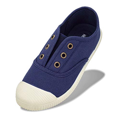 Kids Shoes Toddlers Canvas Sneakers Slipon Comfortable Light Weight SkinFriendly Causal Running Tennis Shoes for Boys GirlsToddle/Little Kids/Big Kids Navy