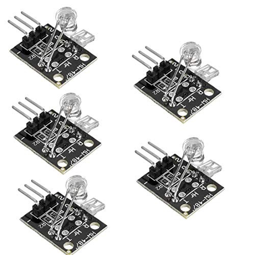 HiLetgo 5pcs 5V Heartbeat Detect Sensor Heart Rate Detect Measuring Module Measure Finger