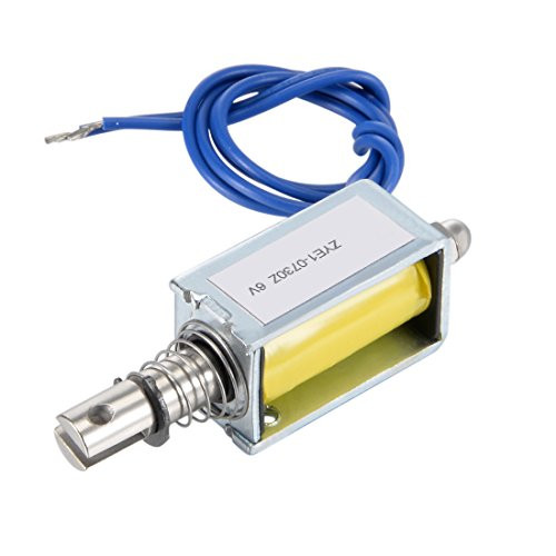 uxcell DC 6V 0 02kg 5mm Stroke Push Pull Type Open Frame Solenoid Electromagnet ZYE1Tau0730Z