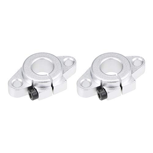 uxcell 13mm Shaft Support SHF13 Flange Mount Linear Motion Slide Rail Guide Blocks for CNC 3D Printer 2pcs