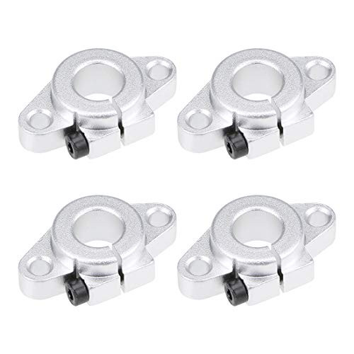 uxcell 13mm Shaft Support SHF13 Flange Mount Linear Motion Slide Rail Guide Blocks for CNC 3D Printer 4pcs