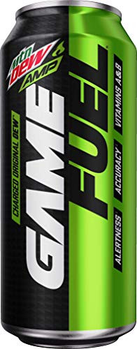 Mountain Dew Game Fuel Charged Original Dew 16 fl oz  cans 12 Pack