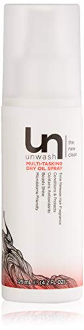 Unwash MultiTasking Dry Oil Spray LeaveIn Conditioner Hair Detangler UV Protection Spray 4 2 Fl Oz