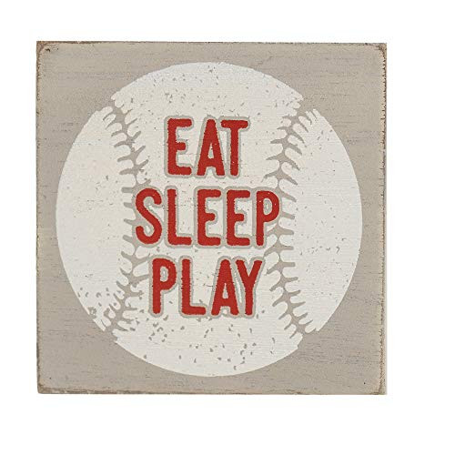 Dicksons Eat Sleep Play Baseball Red 3 x 3 MDF Decorative Wall and Tabletop Sign Plaque Dicksons Eat Sleep Play Baseball Red 3 x 3 MDF Decorative Wall and Tabletop Sign Plaque