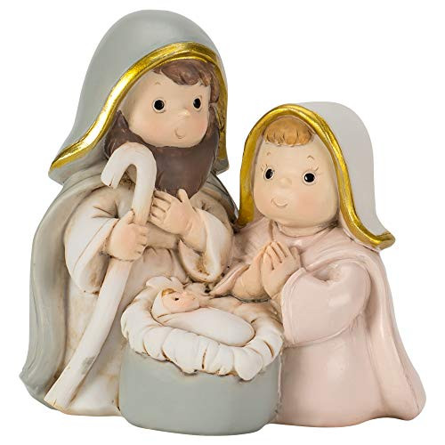 Dicksons One Piece Holy Family Pastel 4 inch Resin Stone Christmas Holiday Figurine Dicksons One Piece Holy Family Pastel 4 inch Resin Stone Christmas Holiday Figurine