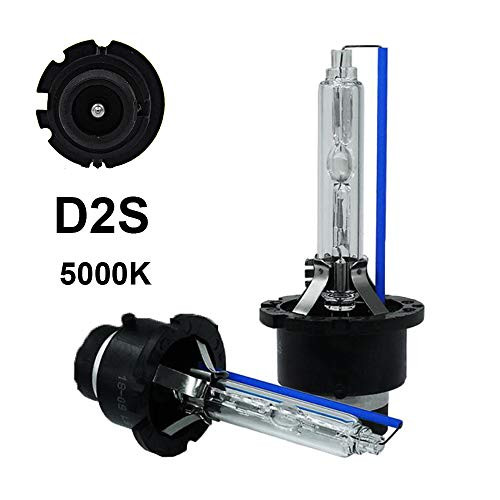 Dinghang D2S 5000K 35W Xenon HID Headlight Replacement Bulbs High And Low Beam Hid Headlights 2pcs
