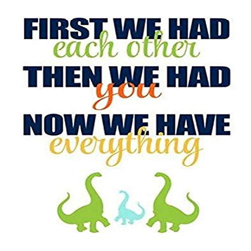 Dinosaur Family Poster Print by Tamara Robinson 22 x 28