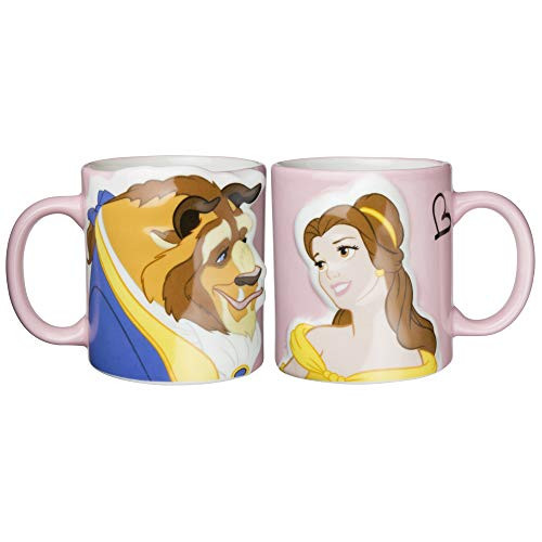 Disney Beauty and the Beast Kiss Pair Mug Cups Japan Import