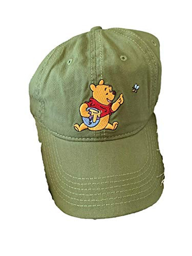 Disney Winnie The Pooh Cartoon Green Honey Adult Baseball Hat Cap Adjustable