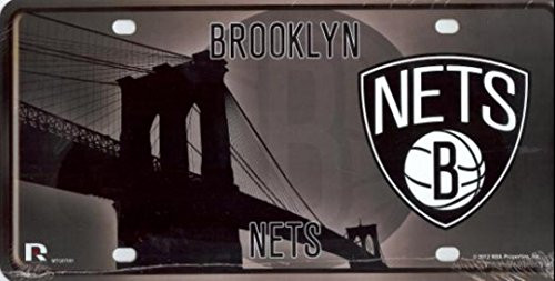 NBA Brooklyn Nets Metal License Plate Tag NBA Brooklyn Nets Metal License Plate Tag
