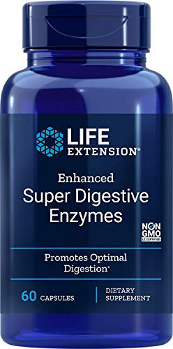 Life Extension Enhanced Super Digestive Enzyme 60 Vegetarian Capsules