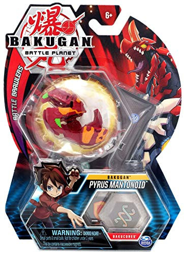 Bakugan Pyrus Mantonoid 2inch Tall Collectible Transforming Creature for Ages 6 and Up