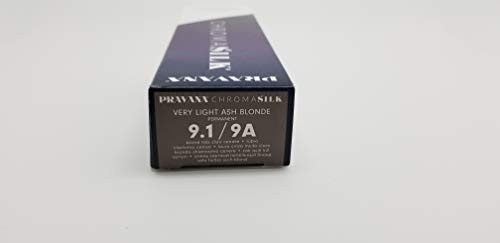 Pravana Chromasilk Creme Hair Color with Silk  Keratin Protein 9 1 Very Light Ash Blonde
