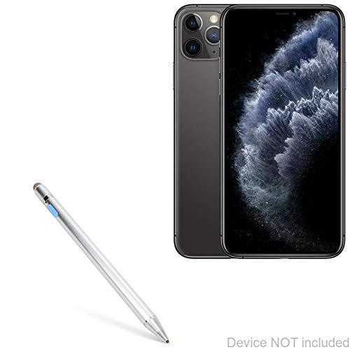 Apple iPhone 11 Pro Max Stylus Pen BoxWave FineTouch Capacitive Stylus Super Precise Stylus Pen for Apple iPhone 11 Pro Max  Lunar Blue