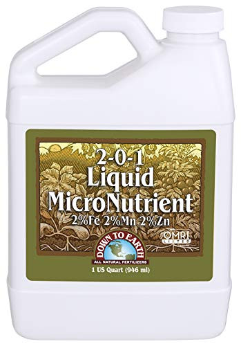 Down to Earth Liquid Micronutrient 201 1 Quart