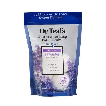 Dr Teal s Ultra Moisturizing Bath Bombs  Soothing Lavender Essential Oils