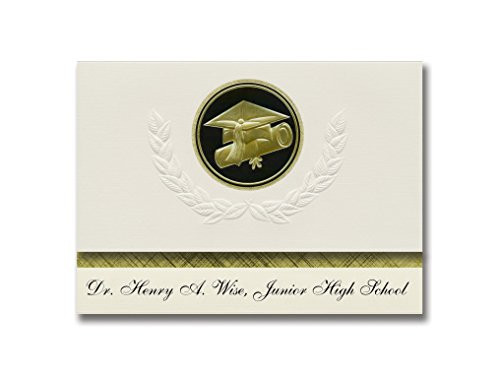 Signature Announcements Dr Henry A Wise Junior High School Upper Marlboro MD Graduation Announcements Presidential Elite Pack 25 Cap Diploma Seal Black Gold Signature Announcements Dr Henry A Wise Junior High School Upper Marlboro MD Graduation Announcements Presidential Elite Pack 25 Cap Diploma Seal Black Gold