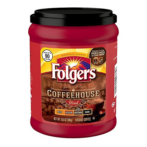 Folgers Coffeehouse Blend Ground Coffee, 10.8 oz