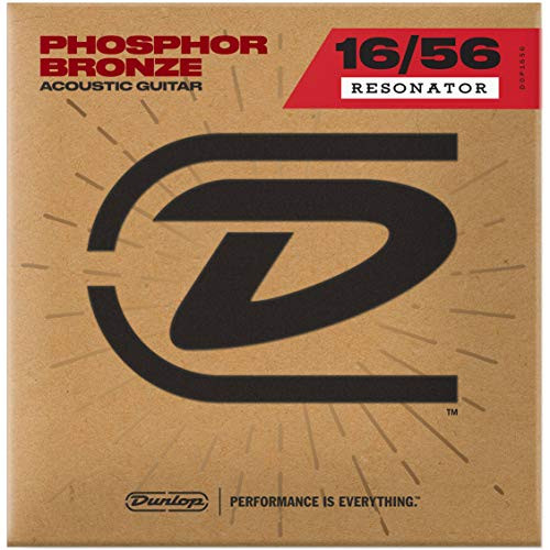 Dunlop DOP1656 Resonator Phosphor Bronze Acoustic Guitar Strings 0 160 56 6Strings Set