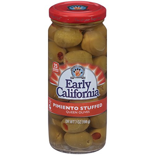 Early California Pimiento Stuffed Queen Olives 7 oz 6Jars