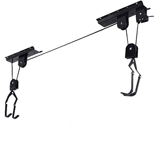 COSTWAY New Bike Bicycle Lift Ceiling Mounted Hoist Storage Garage Hanger Pulley Rack COSTWAY New Bike Bicycle Lift Ceiling Mounted Hoist Storage Garage Hanger Pulley Rack